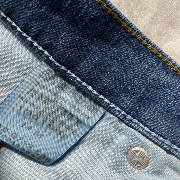 NWT Denim Rider Womens Blue Stretch Relaxed Tapered Leg Straight Jeans Size 14M - Picture 8 of 9